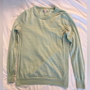 J Crew Sawyer Sweater light green size small